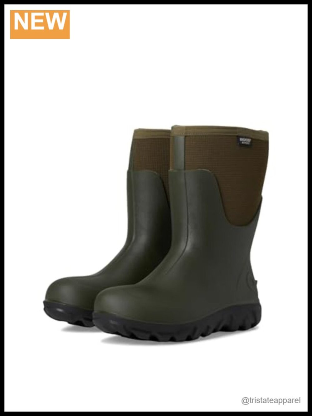Waterproof Mid-Calf Rain Boots Seamless Lightweight